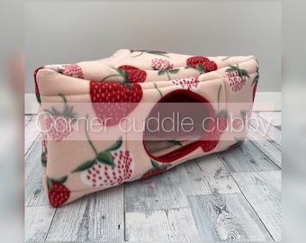 Corner cuddle bed | Fleece corner bed  | Guinea pig corner bed  | Small animal fleece bed