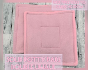 Guinea Pig Solid Double Uhaul Potty Pads / Pee Pads / Water Drip Pads / dos paquetes