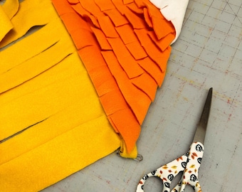 Halloween Candy Corn Fleece Corner Forest: Guinea Pig Cage Accessory