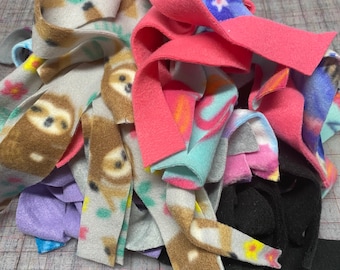 Fleece nesting supplies | Fleece nesting strips | Fleece digging scraps