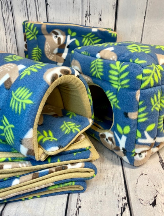 Guinea Pig Fleece Cage Starter Set Fleece Cage Liner | Etsy