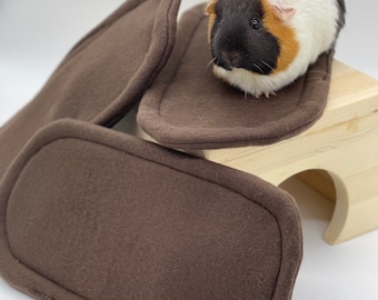 Guinea pig poop shaped potty pad | Double uhaul potty pad | Pee pad | Guinea pig fleece uhaul potty pad