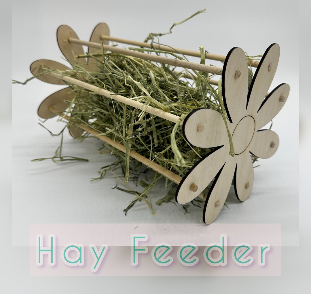 Guinea Pig Hay Rack Hay Feeder Flower Hay Feeder - Etsy - Guinea Pig Hay Feeder With Timer