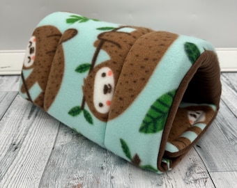 READY TO SHIP Guinea Pig regular size tunnel | fleece and foam tunnel with potty pad |