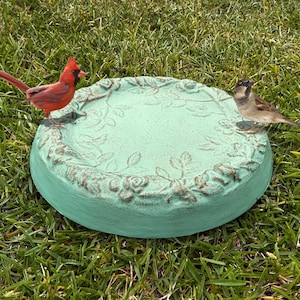 Copper Leaf Bird Bath, Unique Copper Bird Feeder, Squirrel Feeder, Perfect Patio & Garden Decor Gift
