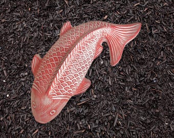 Large koi fish statue for zen garden koi pond concrete statue garden decoration koi fish feng shui