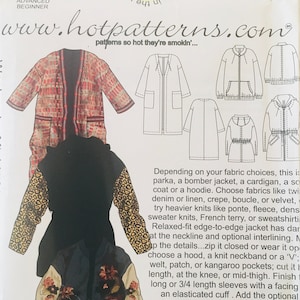 jacket pattern/cardigan pattern/hoodie pattern/coat pattern/hooded jacket pattern/hooded coat pattern/long jacket pattern