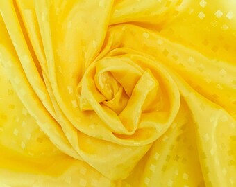 yellow silkie fabric/yellow fabric/yellow dress fabric/bright yellow fabric/