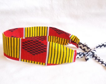 headband,African print headband/fabric headband, hair accessories, hair cover,Christmas gift, red headband, African headband