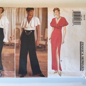 Vintage pattern, Butterick 3798, Size 6-8-10, UNCUT pattern, long dress pattern, jumpsuit pattern, Jessica Howard pattern, vintage pattern,
