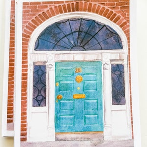 Dublin Doors Watercolor Notecard Set: Georgian Architecture Cards image 2
