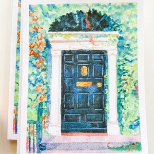 Dublin Doors Watercolor Notecard Set: Georgian Architecture Cards image 3