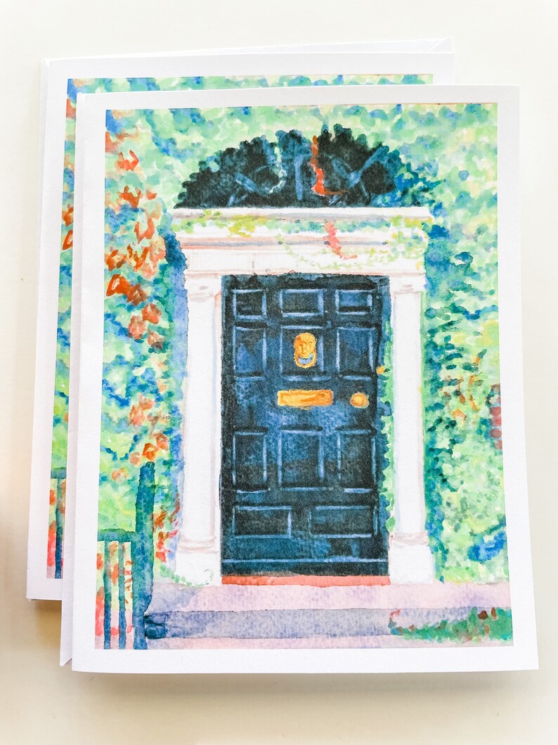 Dublin Doors Watercolor Notecard Set: Georgian Architecture Cards image 3