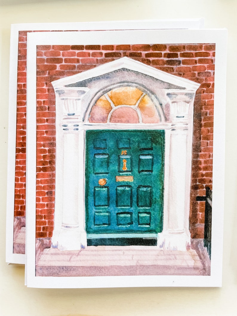 Dublin Doors Watercolor Notecard Set: Georgian Architecture Cards image 5