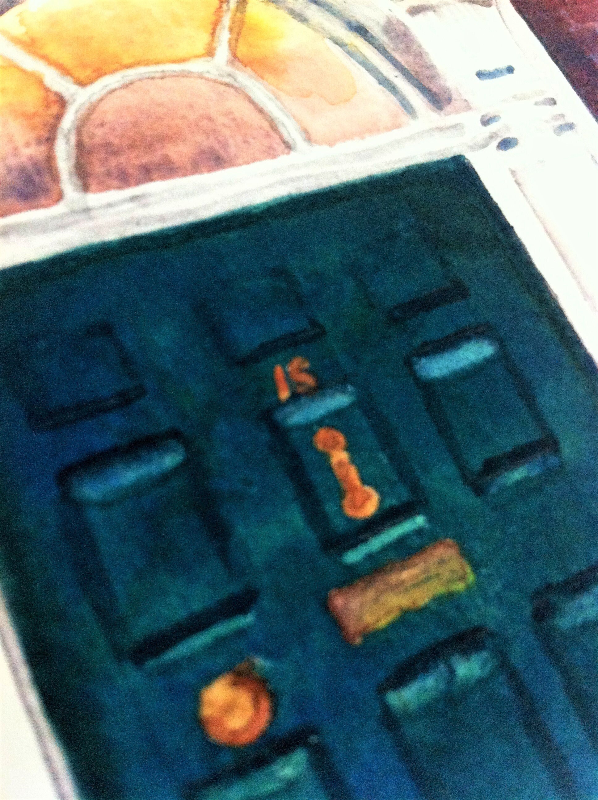 Watercolor Doors Set of 5 Dublin Doors Architecture Art Etsy