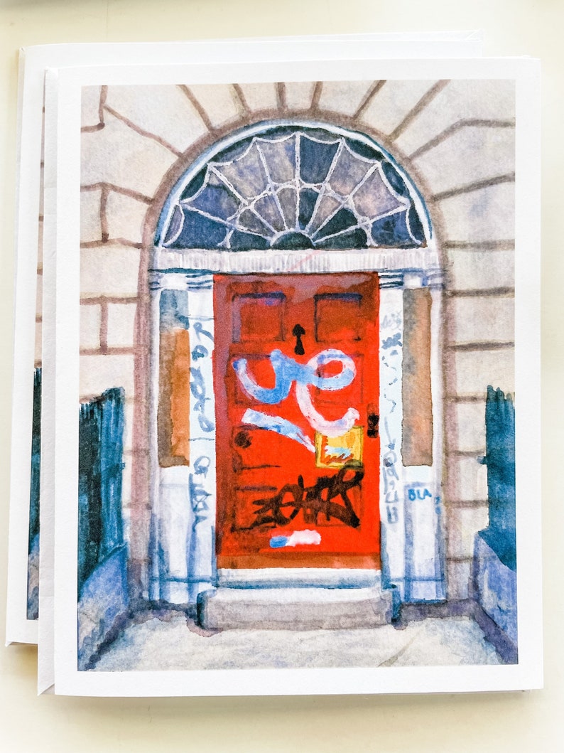Dublin Doors Watercolor Notecard Set: Georgian Architecture Cards image 4