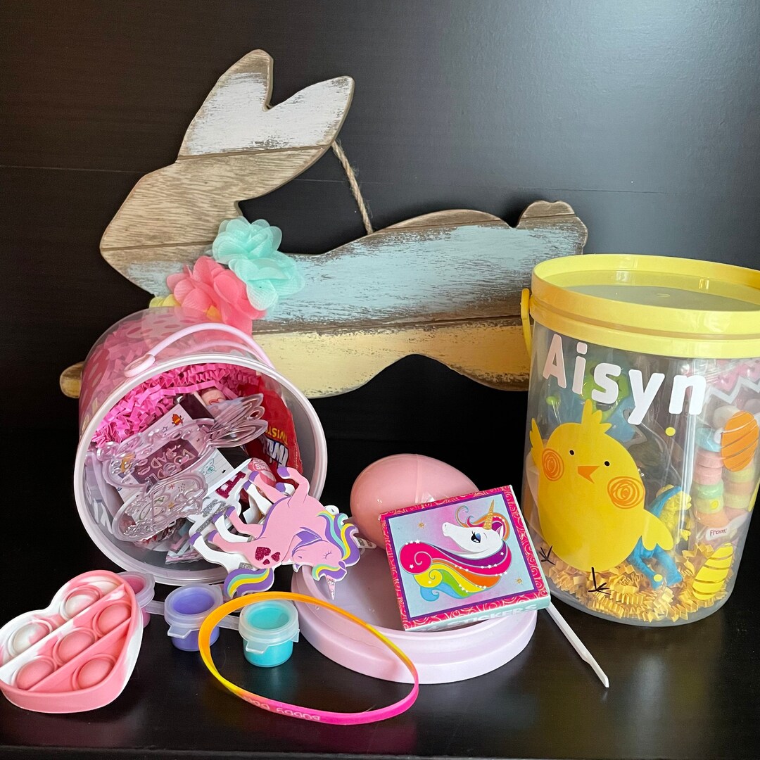 Personalized Easter Container, Easter Container With a POP IT and
