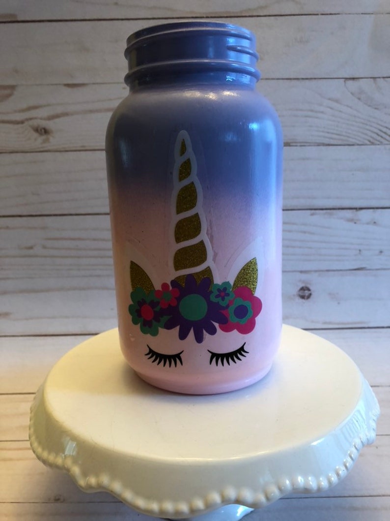 Unicorn Centerpiece, Unicorn Mason Jar Centerpiece, Baby Centerpiece, Baby Shower, Birthday Centerpiece image 2