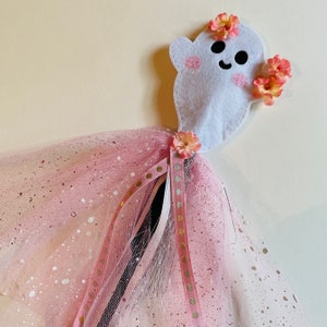Boo Ghost Wand, Hippie Ghost, Hippie Halloween, Groovy Halloween, Halloween Wand, Boo Wand, Ghost Wand, Halloween Ghost Wand