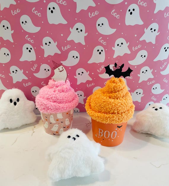 Halloween Sock Cupcake Party Favors: Fuzzy Socks, Treat Gift