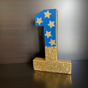 First Birthday, First Birthday decorations, Pink & Gold First Birthday, Number One, Gold Glitter number One, 1st birthday cake smash prop