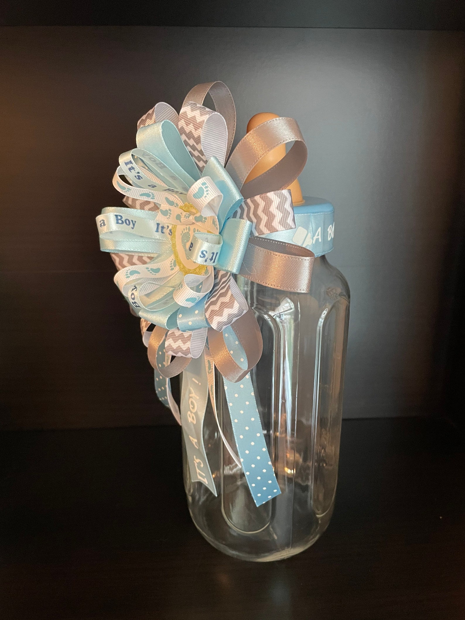 Baby Centerpiece Baby Bottle Centerpiece Baby Shower Etsy