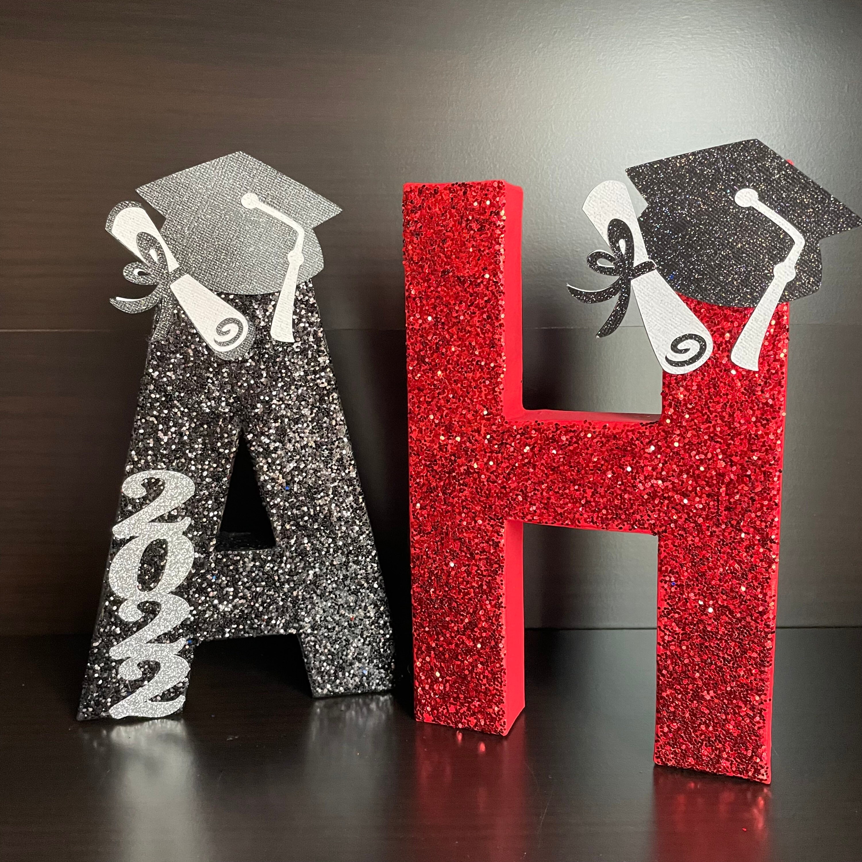 Graduation Letters Graduation Name Graduation Centerpiece Etsy