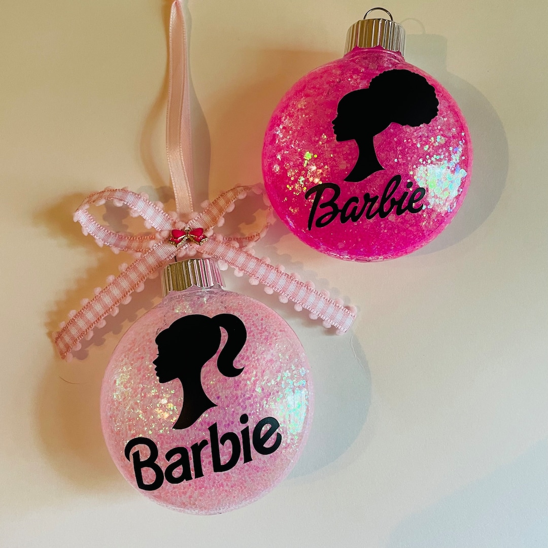 Barbie Ornament, Girl Ornament, Pink Ornament, Personalized Barbie