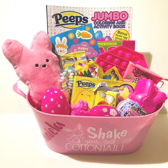 Peeps Easter Basket, Peeps Easter Gift, Peeps Gift Set - Etsy display picture 2