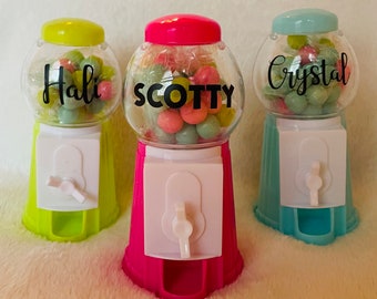 Birthday Treats, Birthday Favors, Goody Bags, Candy Dispenser, Mini Dispenser, Kids Treats, Personalized Kids Gift