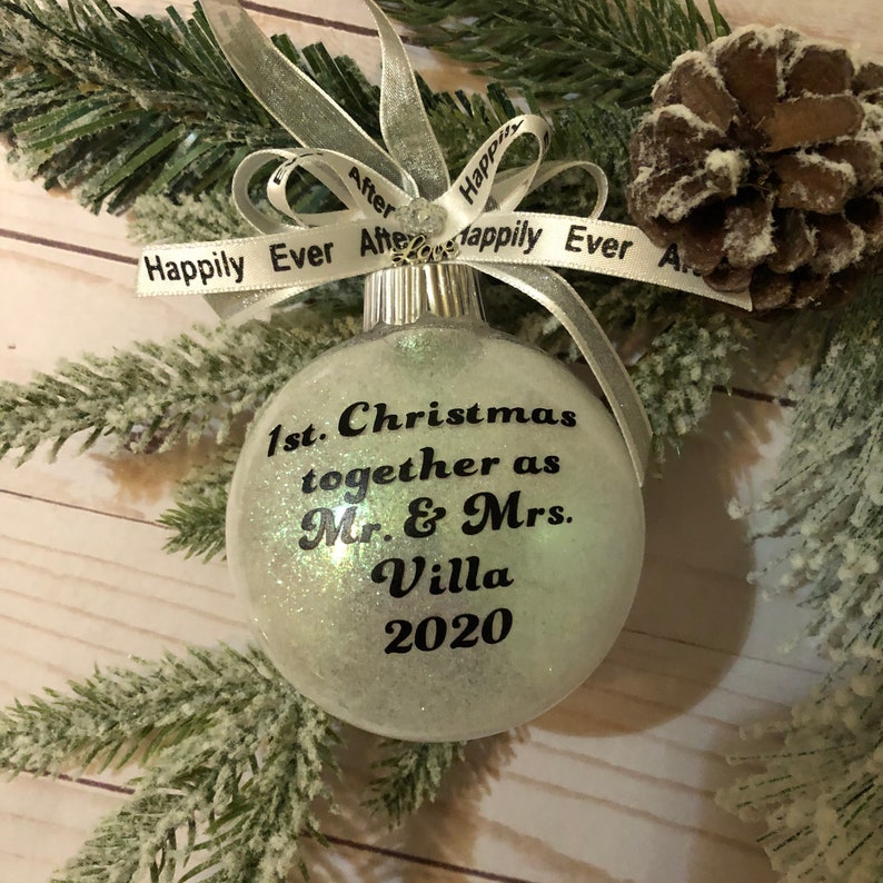 1st Christmas Together Ornament Mr & Mrs Ornament Marriage Etsy
