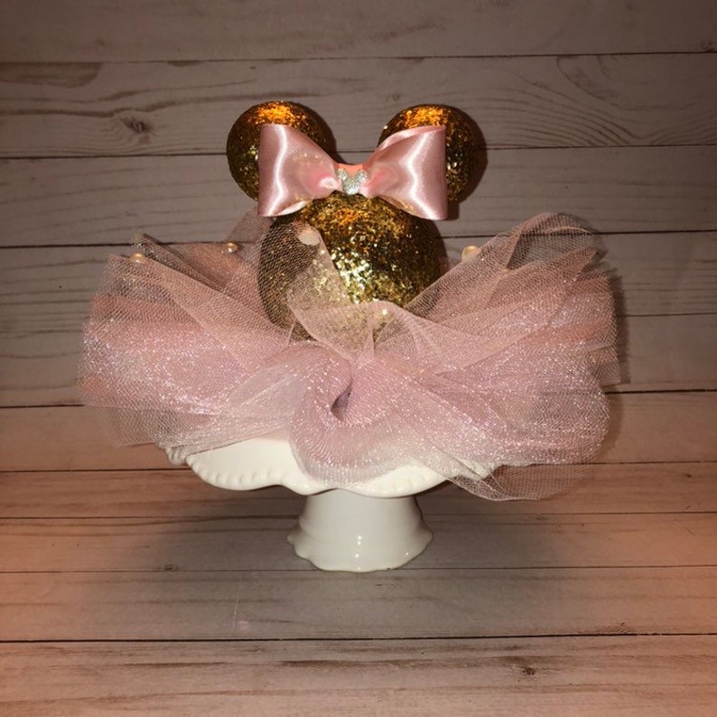 Minnie Mouse Pink & Gold Centerpiece Baby Shower Centerpiece Etsy