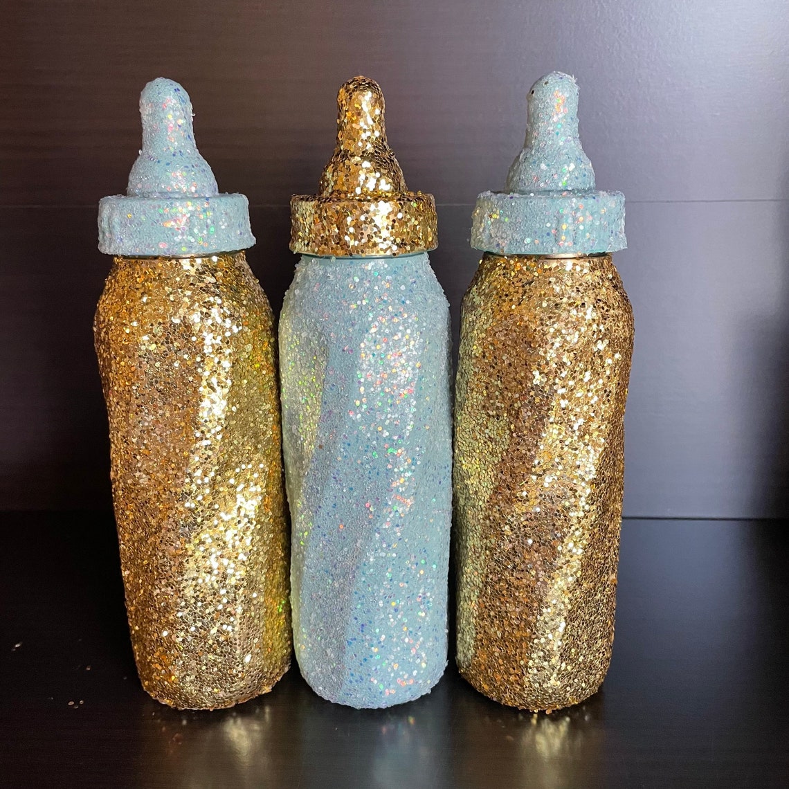 Baby Bottle Centerpiece Baby Shower Centerpiece Baby Cake Etsy