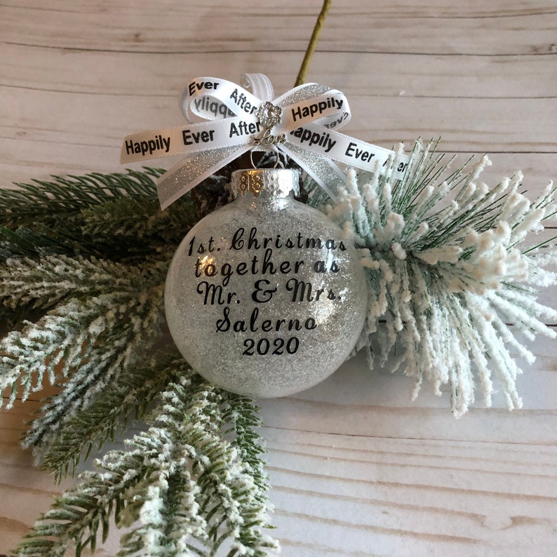 1st Christmas Together Ornament Mr & Mrs Ornament Marriage Etsy