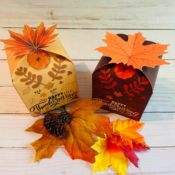 Thanksgiving Favors, Friendsgiving Treats, Thanksgiving Place Setting, Fall Favors, Thanksgiving Treat boxes, Fall Treat boxes