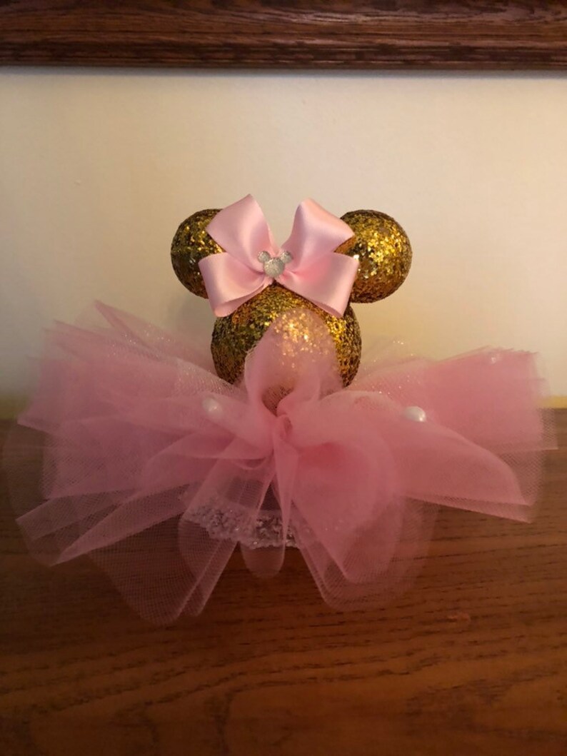 Minnie Mouse Pink & Gold Centerpiece Baby Shower Centerpiece Etsy