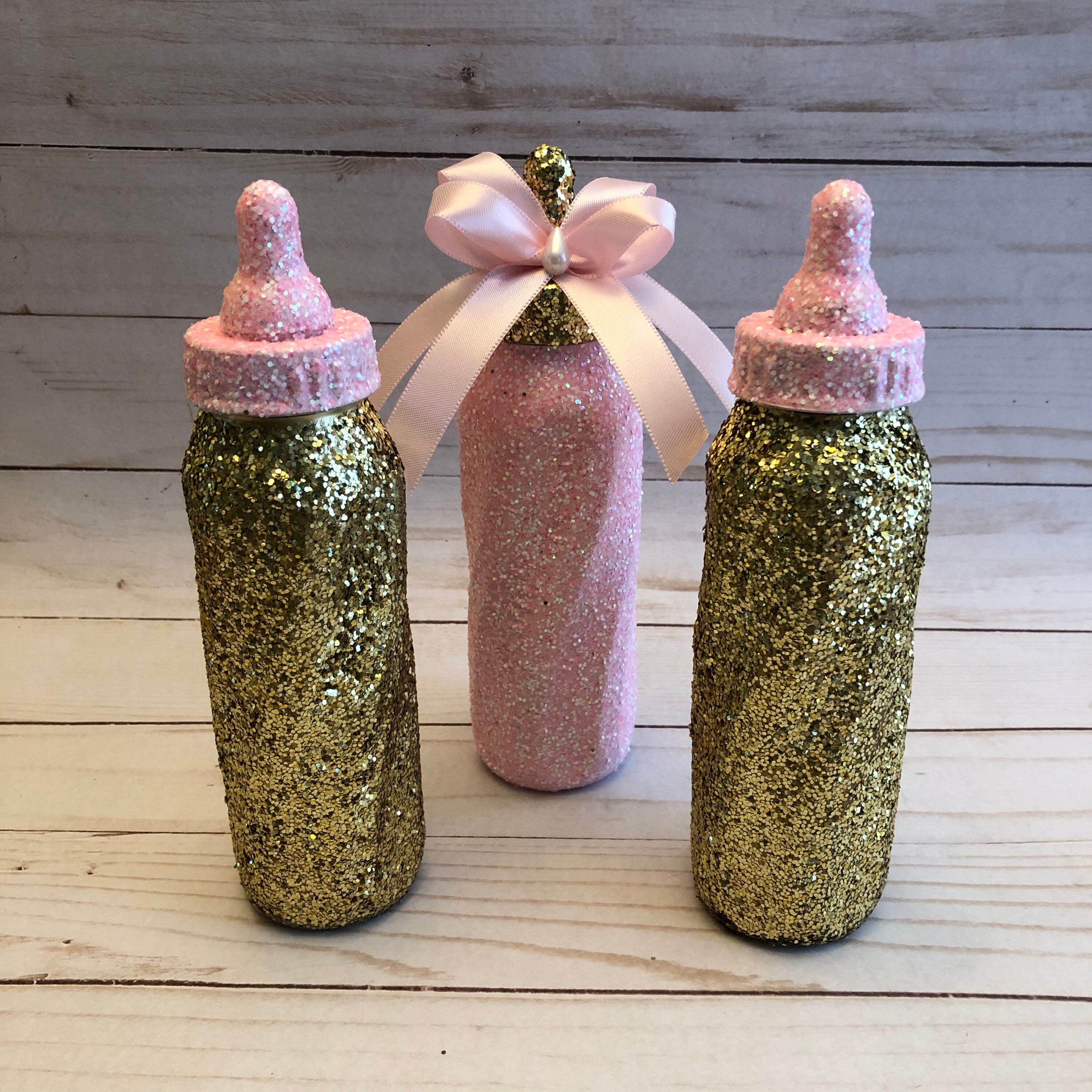 Baby Bottle Centerpiece Baby Shower Centerpiece Baby Cake Etsy