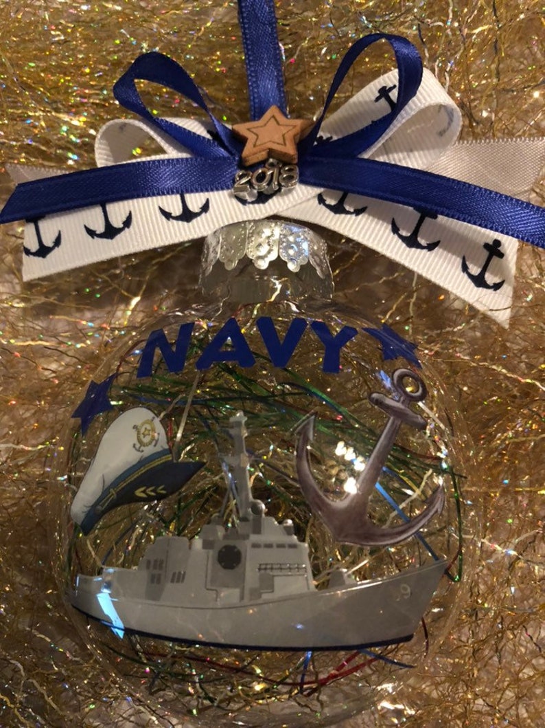 Navy Ornament Navy Gift Navy Decor Military Ornament Etsy