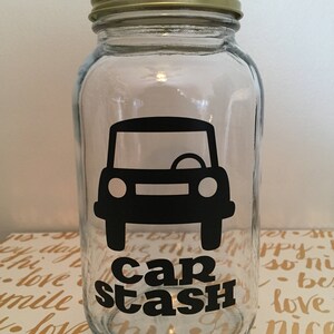 Car fund jar, Mason Jar, Money Jar, Treasure Jar, Memory Jar, Car Savings jar, Coin jar, Savings jar, Car fund,