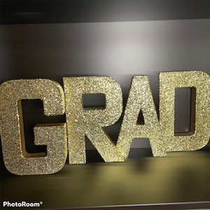 2024 Graduation Decorations,4 LED Marquee Light Up Letter“GRAD