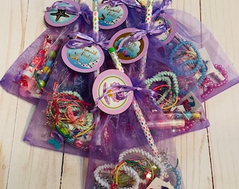 Mermaid Birthday Party Favors: Prefilled Goodie Bags