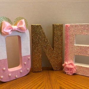 First Birthday, Pink & Gold First Birthday, Pink and Gold Minnie Number, Happt 1st Birthday
