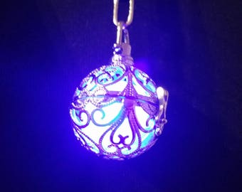 Light Necklace, Angelic Caller with Light, LARP Amulett, Magic, Elvish Pendant, Fantasy Choker, Fairy, Witch, Wicca, Magical Present, Pagan