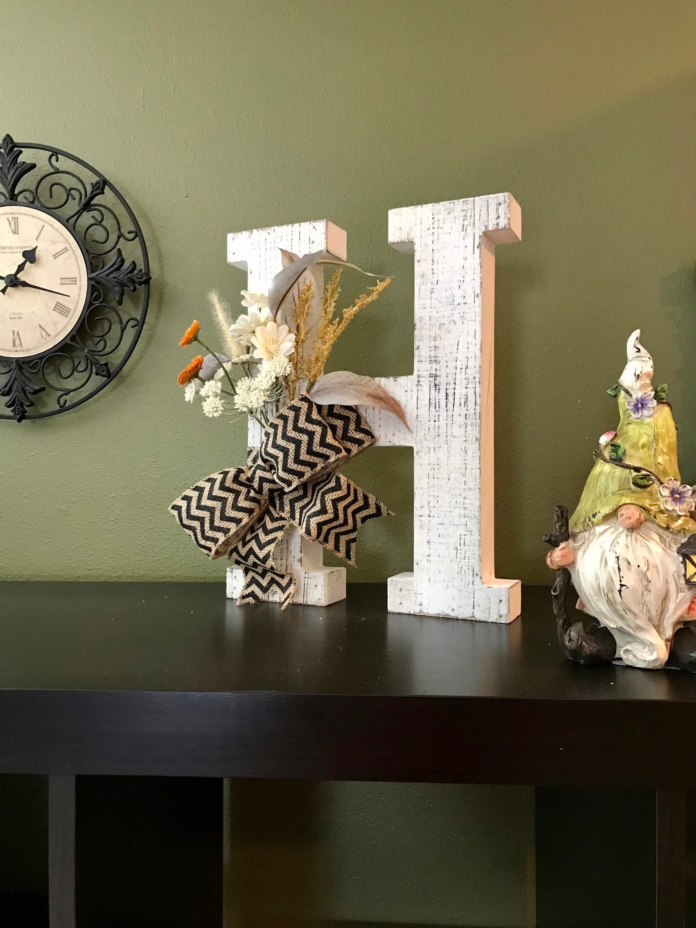 Rustic Farmhouse Fall Wall Decor Free Standing Whitewashed Etsy