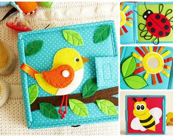 Bird Quiet Book: Felt Montessori Sensory Toy for Toddlers