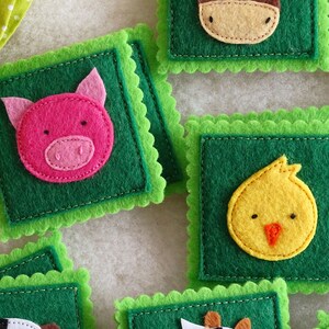 Felt Farm Animals Memory Game: Toddler Learning Toy image 7