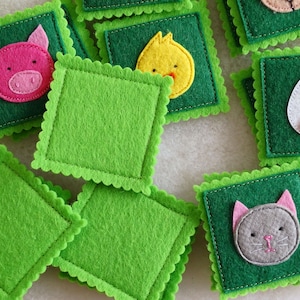 Felt Farm Animals Memory Game: Toddler Learning Toy image 4
