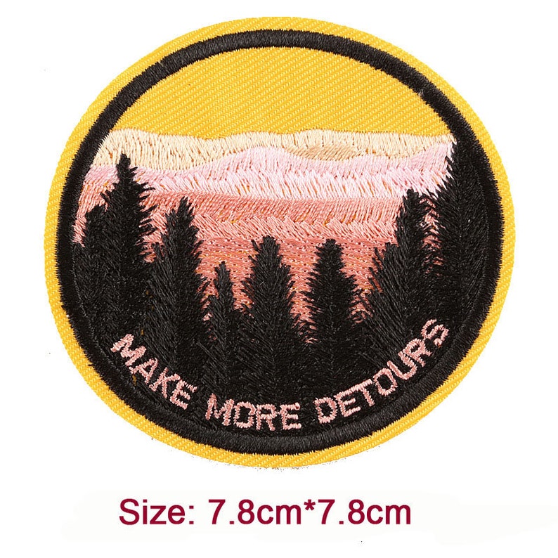 Wild Parches Cactus Patch Camping Travel Patches Outdoor Landscape Patch Wild Adventure Patches Sewing on Iron on Patch