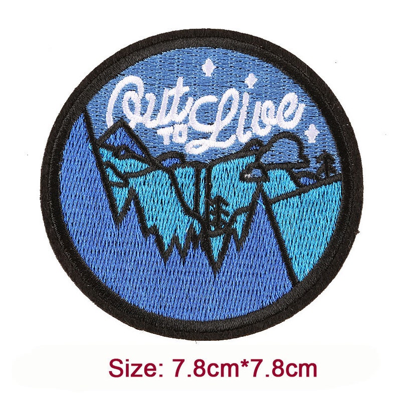 Wild Parches Cactus Patch Camping Travel Patches Outdoor Landscape Patch Wild Adventure Patches Sewing on Iron on Patch