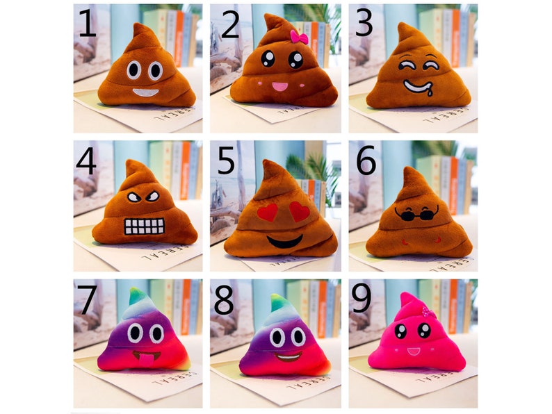 Super Poop Stuffed Plush Toy Funny Cute Face Expression Shit | Etsy